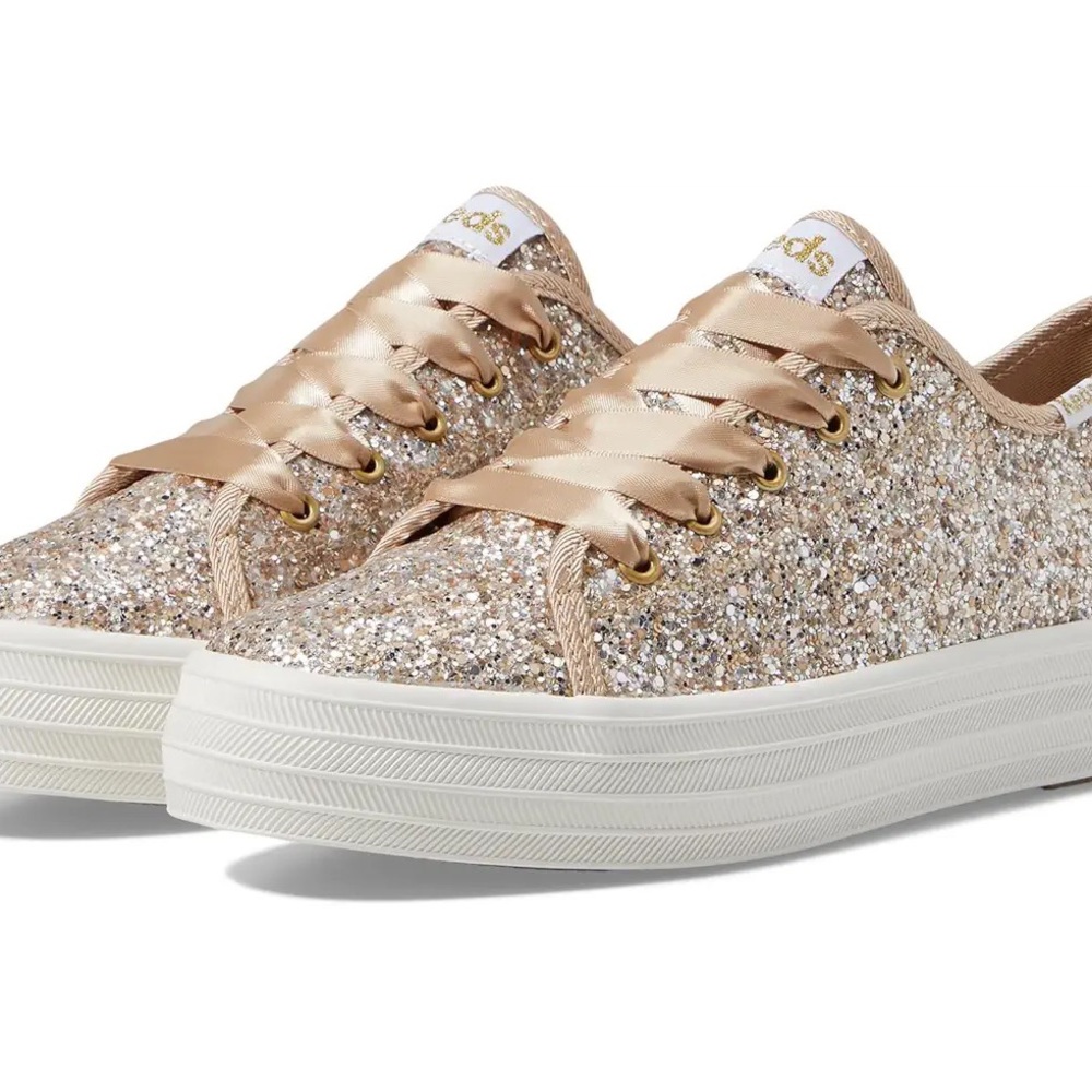 Keds Gold Metallic Triple Up Celebrations Sneaker - Kids